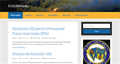 Desktop Screenshot of fcolimpia.ro
