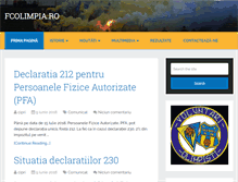 Tablet Screenshot of fcolimpia.ro